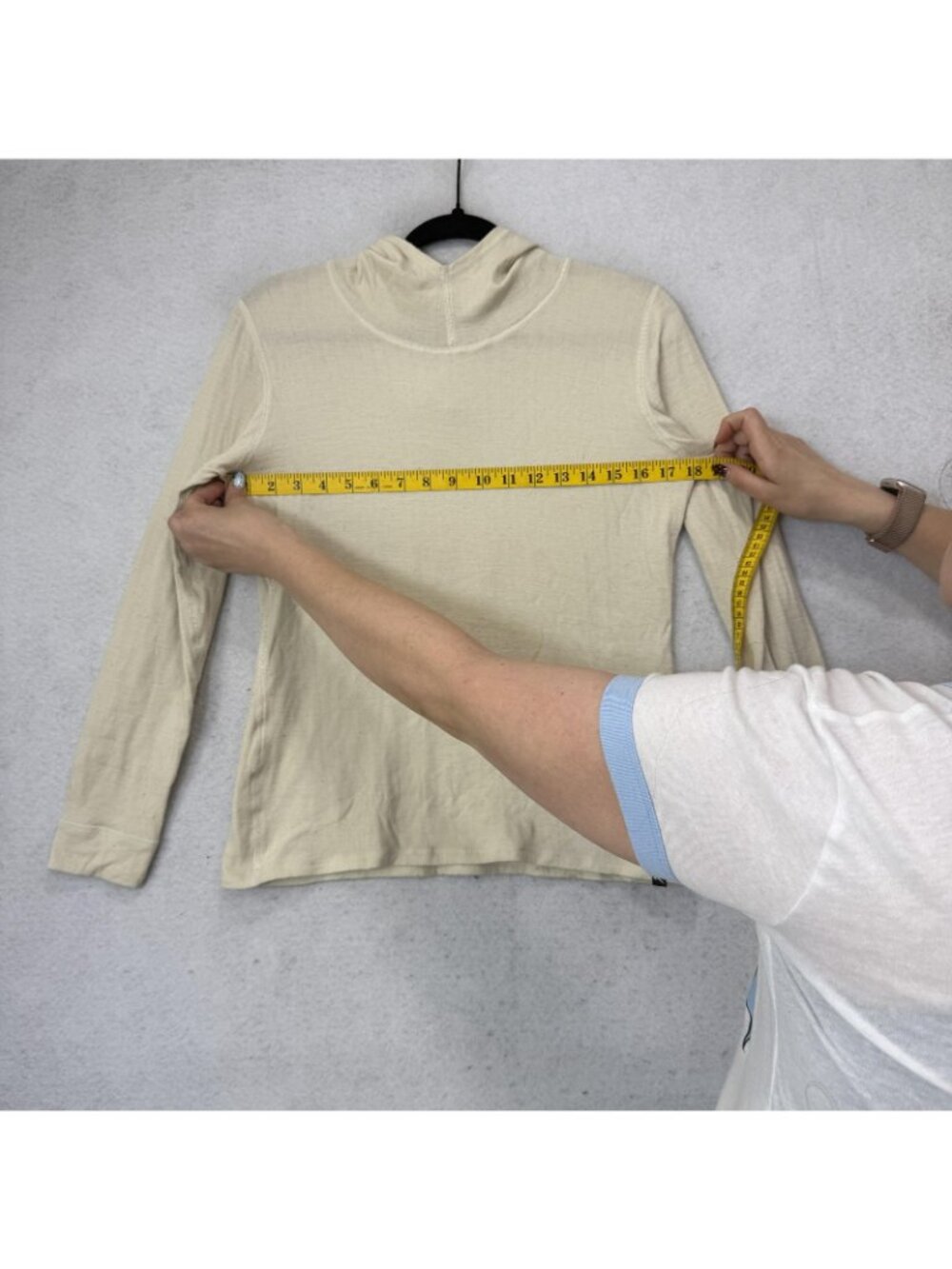 Duckworth Hoodie Shirt women Medium White Merino Wool Lightweight Base Layer USA - Picture 6 of 8